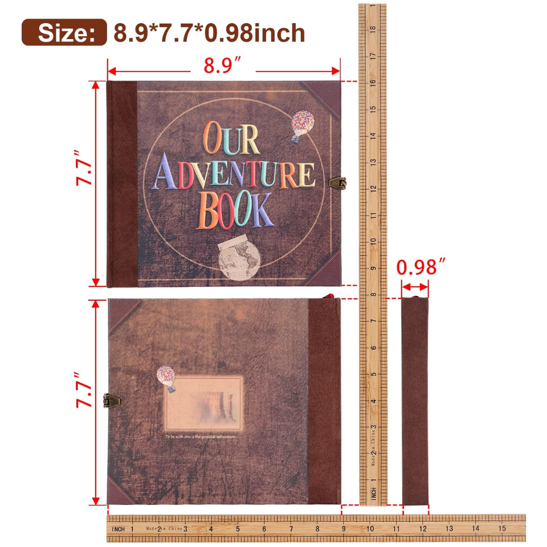 Vintage Memories Scrapbook Album 146 Handmade Kraft Pages